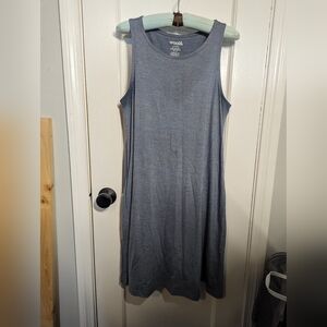 Wool& Sierra Tank Dress, Size Medium, Heather Blue
